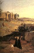Hagar in the Wilderness Jean Baptiste Camille  Corot